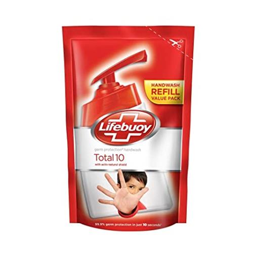 LIFEBUOY HAND WASH TOTAL-10 185ml.